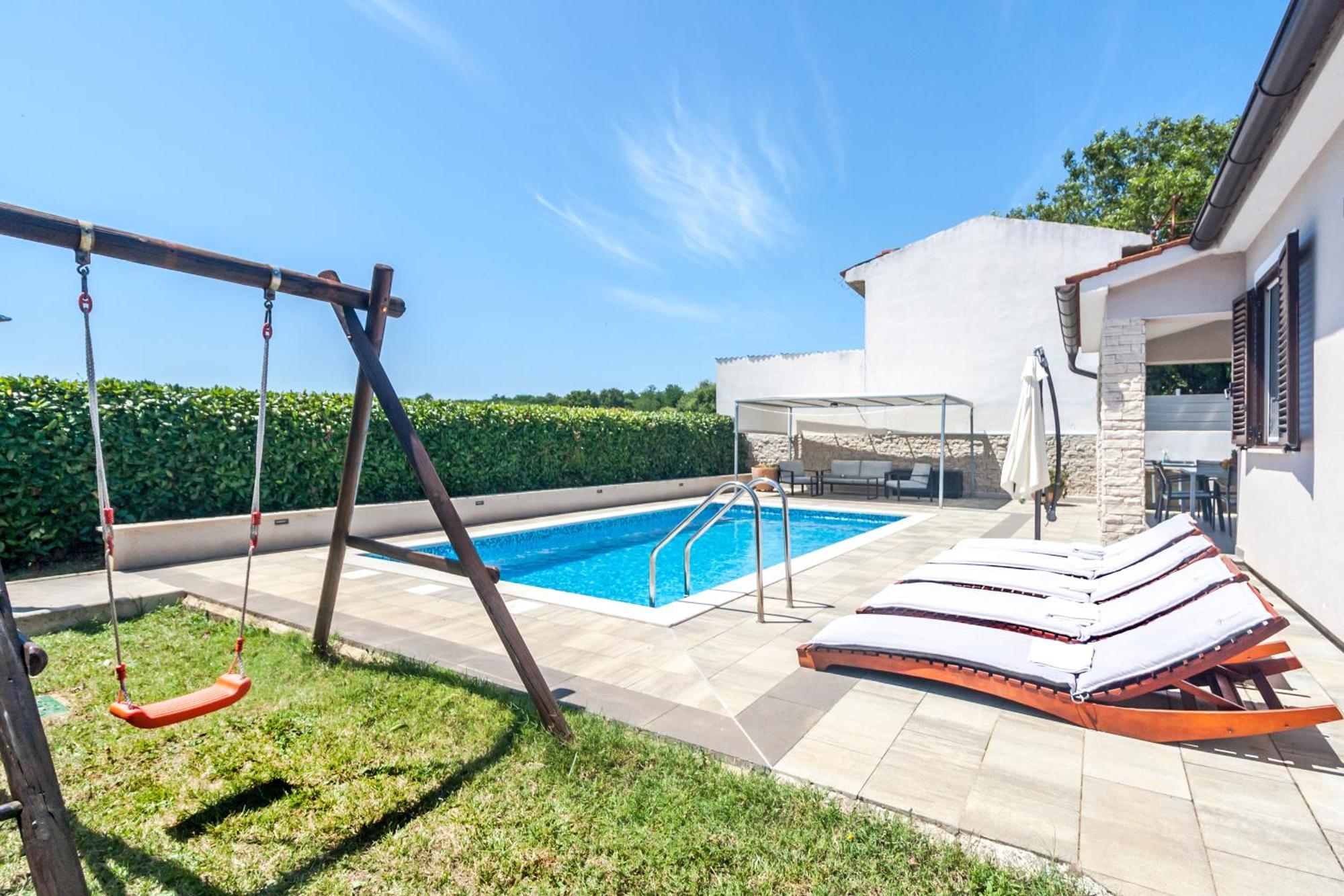 Villa Gortan - Pool House For 7 Guests Near Pula Istria - Ferienhaus Istrien Marčana Zewnętrze zdjęcie