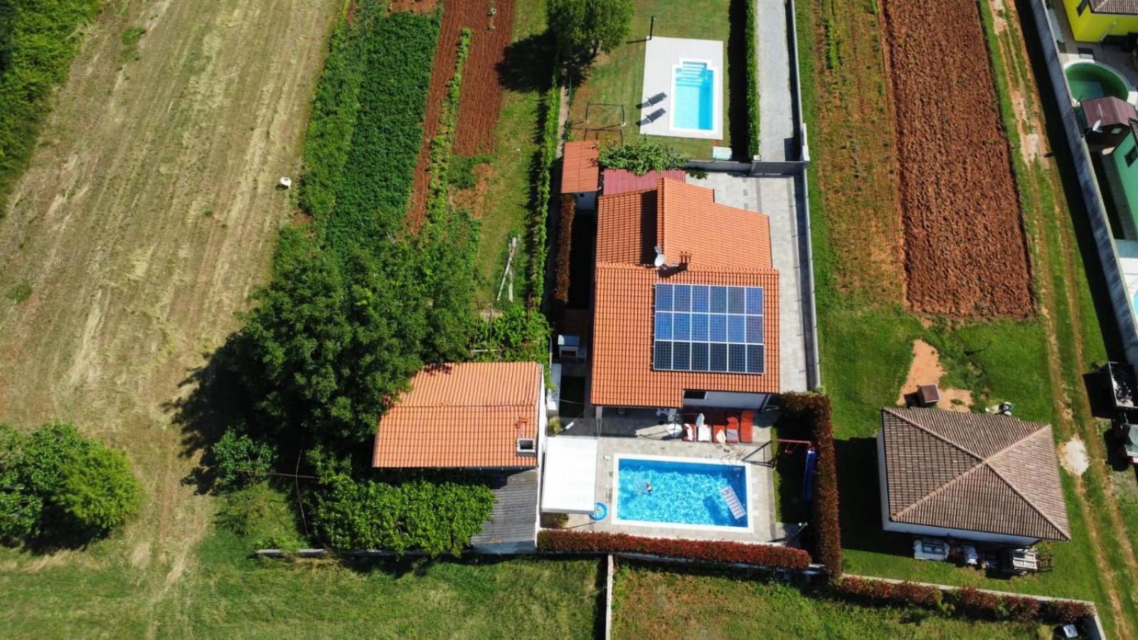 Villa Gortan - Pool House For 7 Guests Near Pula Istria - Ferienhaus Istrien Marčana Zewnętrze zdjęcie